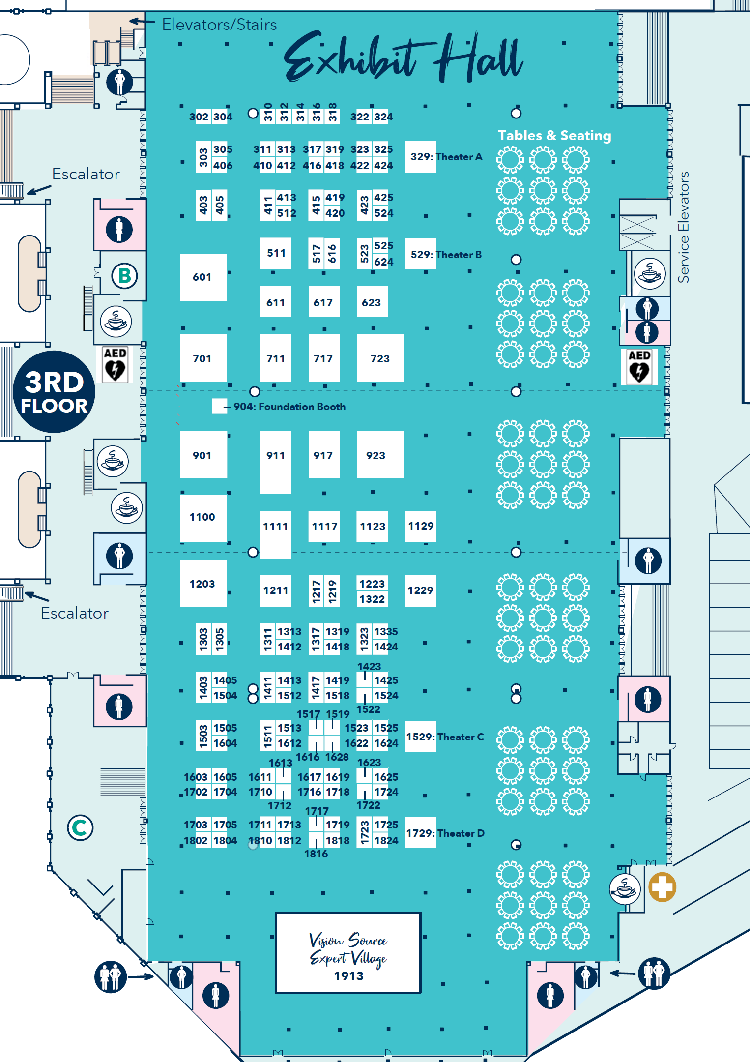 The Exchange 2021 > About > Exhibit Hall > Exhibit Hall Map